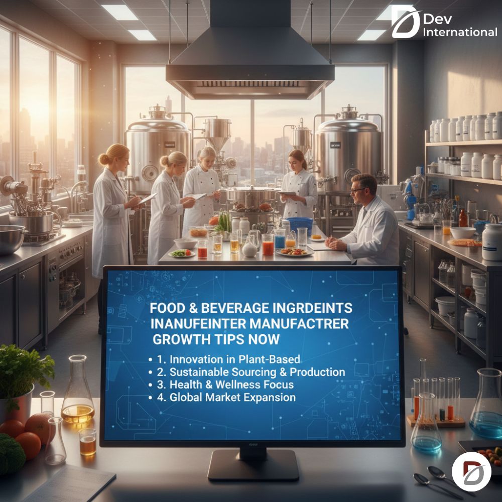 Food & Beverage Ingredients Manufacturer Growth Tips Now