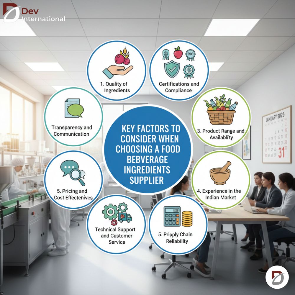 Key Factors to Consider When Choosing a Food Beverage Ingredients Supplier