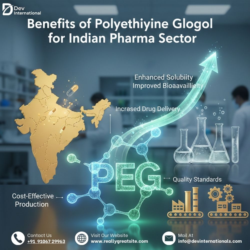 Polyethylene Glycol India Benefits for Pharma Sector