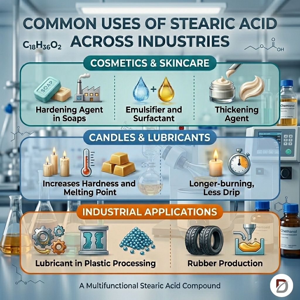 Common Uses of Stearic Acid Across Industries